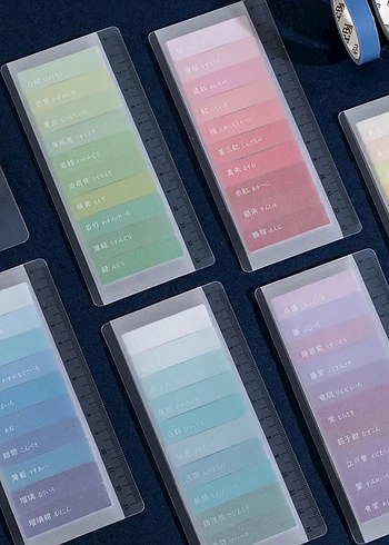 Kağıt postit kitap ayracı