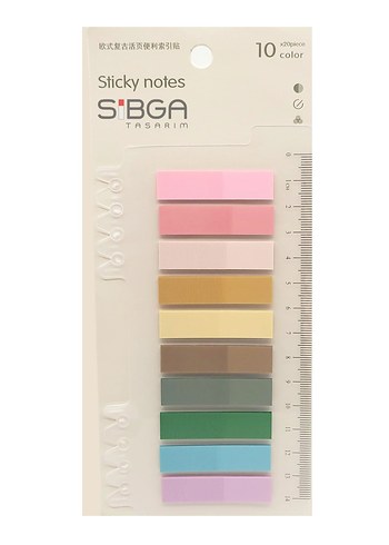 şeffaf plastik postit kitap ayracı