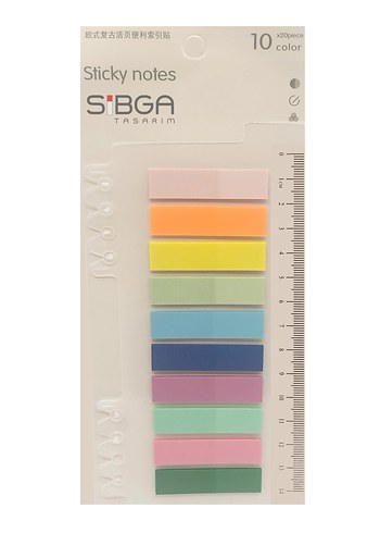 şeffaf plastik postit kitap ayracı