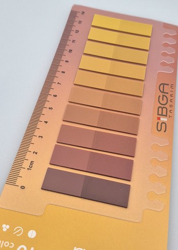 Beden Şeffaf plastik postit kitap ayracı