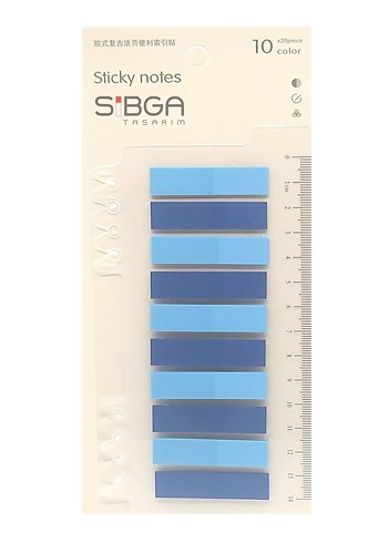 Şeffaf plastik postit kitap ayracı