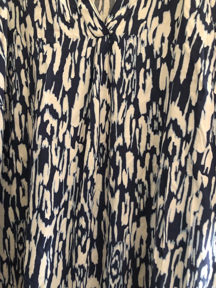 Bohem V Yaka Uzun Salaş Elbise kalıbı geniş - Görsel 4