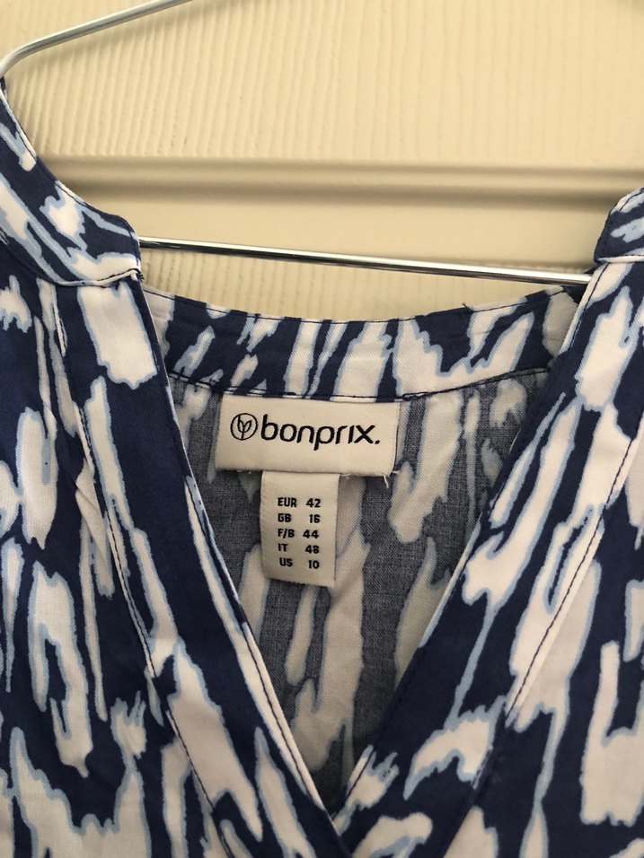 Bohem V Yaka Uzun Salaş Elbise kalıbı geniş - Görsel 3