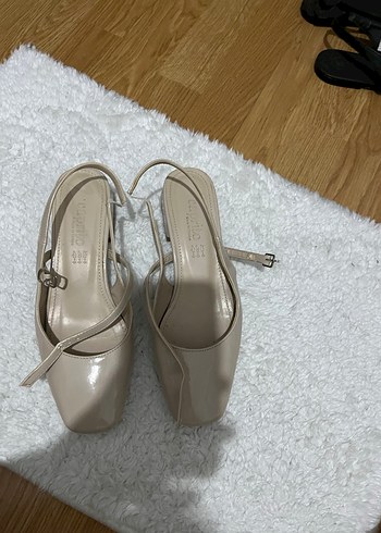 Bej Stiletto Topuklu Kadın Ayakkabı - Görsel 4