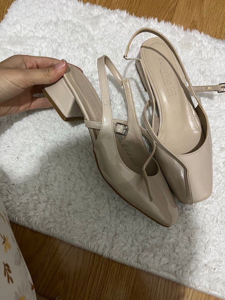 Bej Stiletto Topuklu Kadın Ayakkabı - Görsel 3