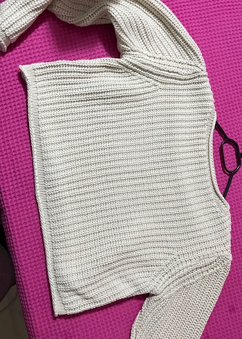 Gri Örgü Kadın Kazak - Görsel 3