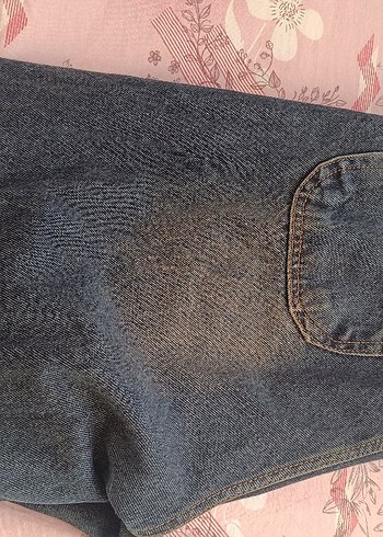 Diğer Düğmeli Bol Kesim Midi Kot Pantolon
