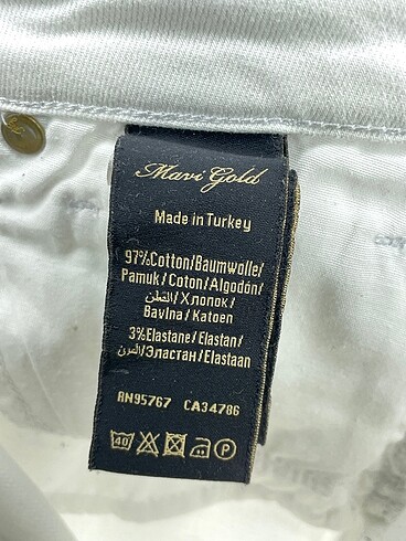 universal Beden beyaz Renk Mavi Jeans Jean / Kot %70 İndirimli.