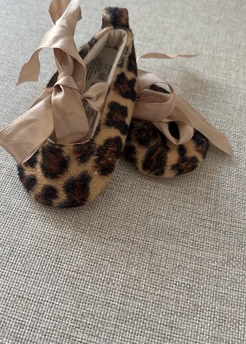 Kız Çocuk Leopar Desenli Fiyonklu Babet - Görsel 4