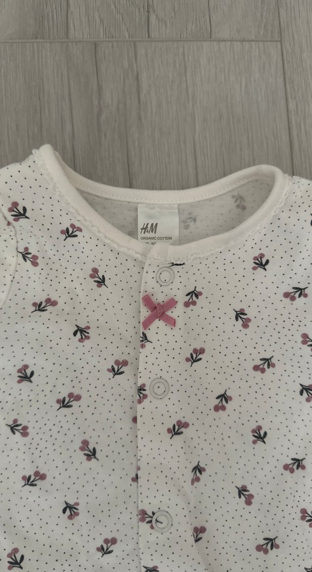 H&M ikili yeni doğan bebek tulum - Görsel 4
