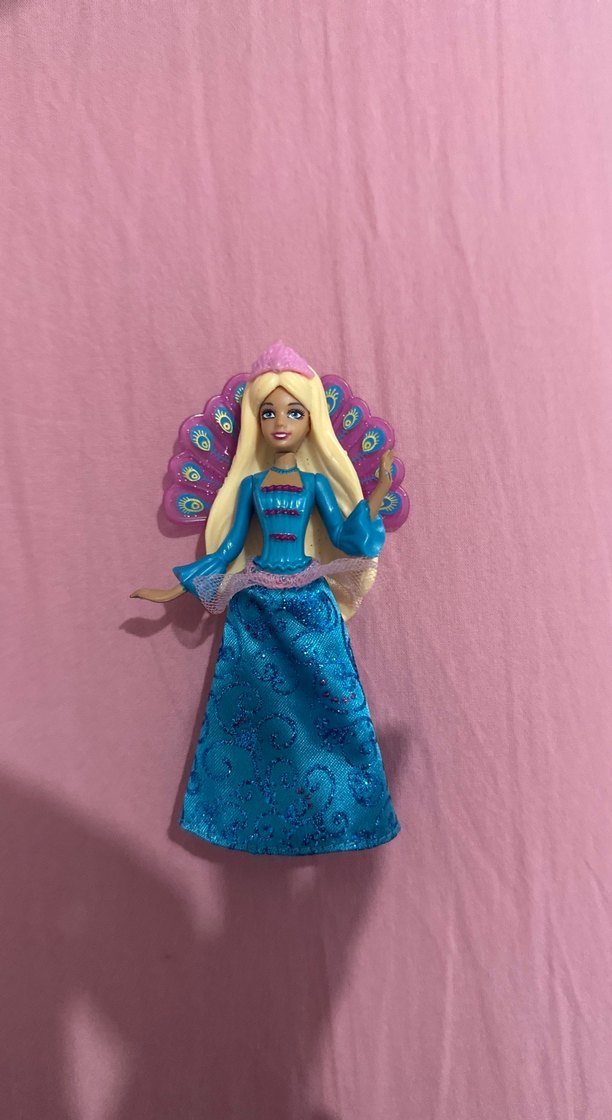 Renkli Mavi Barbie Bebek - Görsel 2