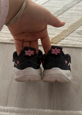 Velcro Siyah kız Çocuk Spor Ayakkabı - Görsel 2