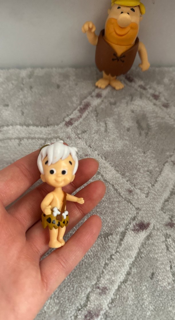 Bej Renkli Flintstones Figürleri - Görsel 3