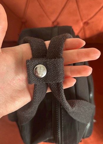 Siyah Fermuarlı Kadın Sırt Çantası - Görsel 15