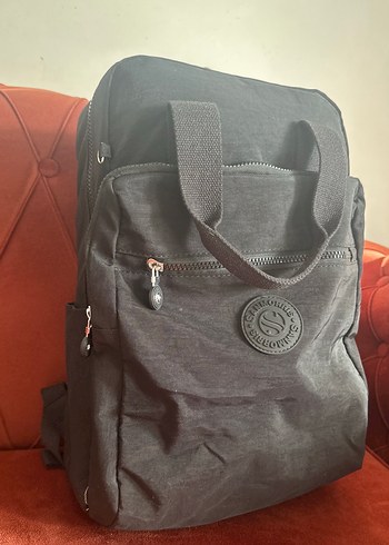 Siyah Fermuarlı Kadın Sırt Çantası - Görsel 2