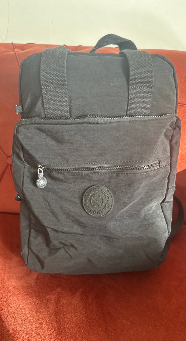 Siyah Fermuarlı Kadın Sırt Çantası - Görsel 3