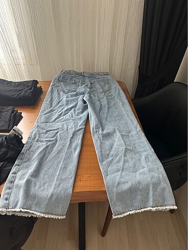 12-13 Yaş Beden mavi Renk Kız çocuk kot pantolon