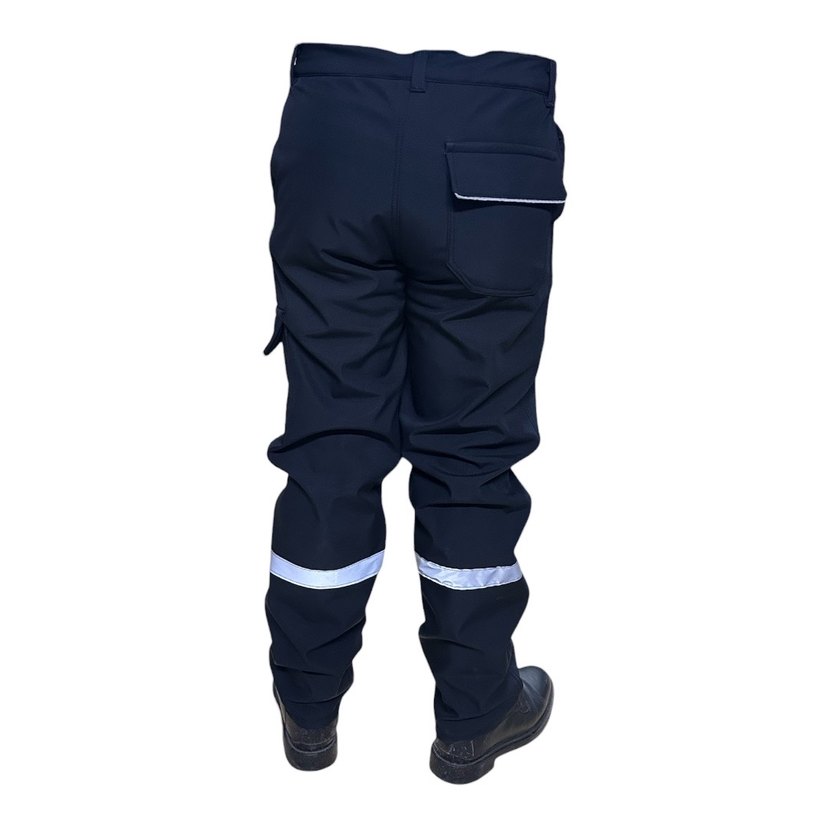 SU VE RÜZGAR GEÇİRMEZ Lacivert Softshell Pantolon ÜRETİCİDEN. - Görsel 2