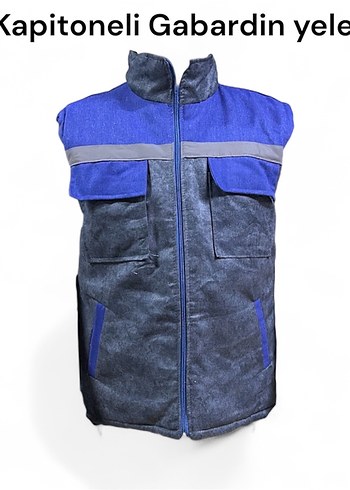 Kaynak vb delinmelerine dayanıklı Kapitoneli Gabardin Yelek - Görsel 2