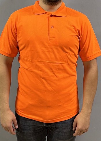 Compact Penye kumaş Siyah Kısa Kollu Polo Tişört - Görsel 6