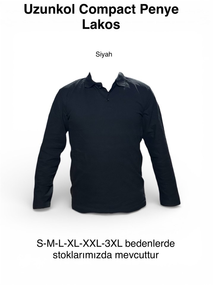 5 Renk Uzunkol Compact Penye Polo - Görsel 4