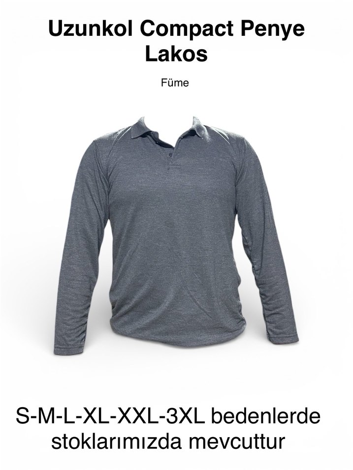 5 Renk Uzunkol Compact Penye Polo - Görsel 5