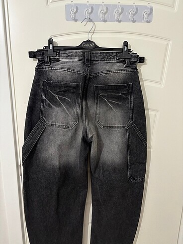 Bershka bershka siyah baggy jean hiç giyilmemiş