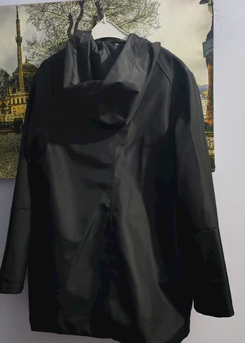 kapşonlu uzun kol yagmurluk - Görsel 2