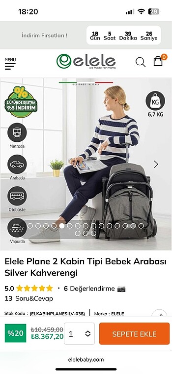 Bebek arabası travel sistem