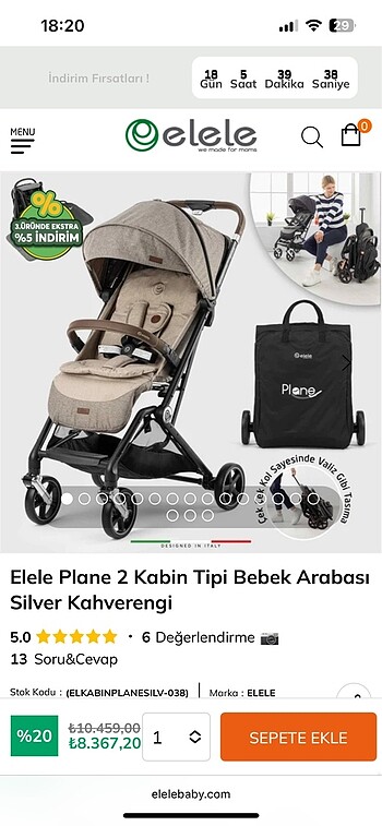 Diğer Beden gri Renk Bebek arabası travel sistem