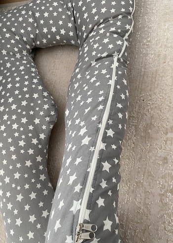 Gri Yıldız Desenli Hamile ve Emzirme Yastığı - Görsel 3