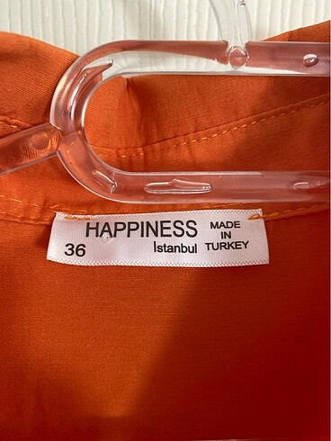 s Beden turuncu Renk happiness turuncu oversize gömlek