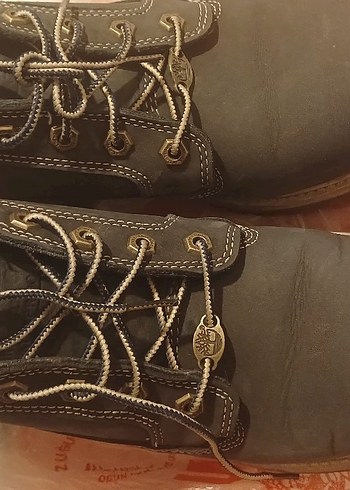 TİMBERLAND Lacivert  kalın bağcıklı Bot - Görsel 3