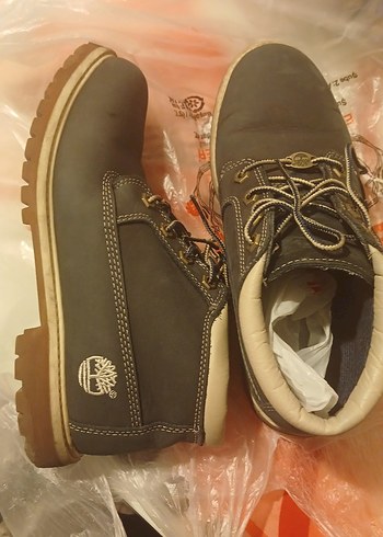 TİMBERLAND Lacivert  kalın bağcıklı Bot - Görsel 2