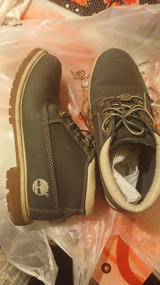 TİMBERLAND Lacivert  kalın bağcıklı Bot - Görsel 2