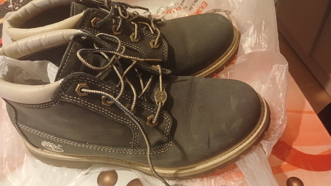 TİMBERLAND Lacivert  kalın bağcıklı Bot - Görsel 5