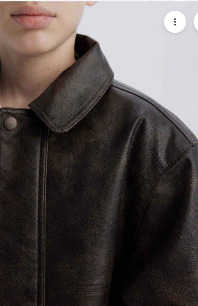 Defacto Erkek Çocuk Kahverengi Deri Ceket - Görsel 3