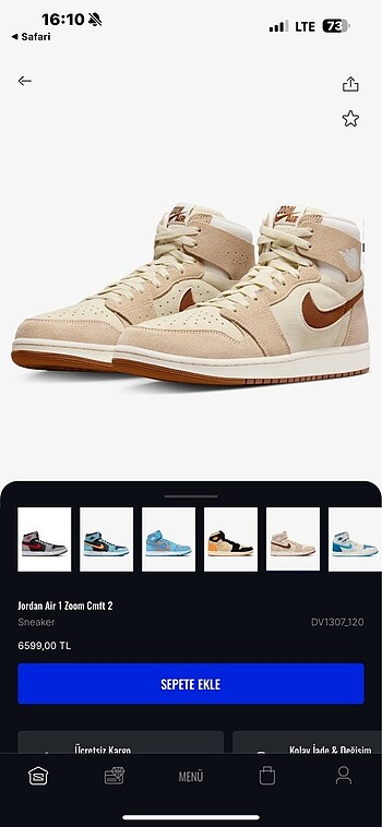42 Beden Nike air jordan 1 zoom cmft2