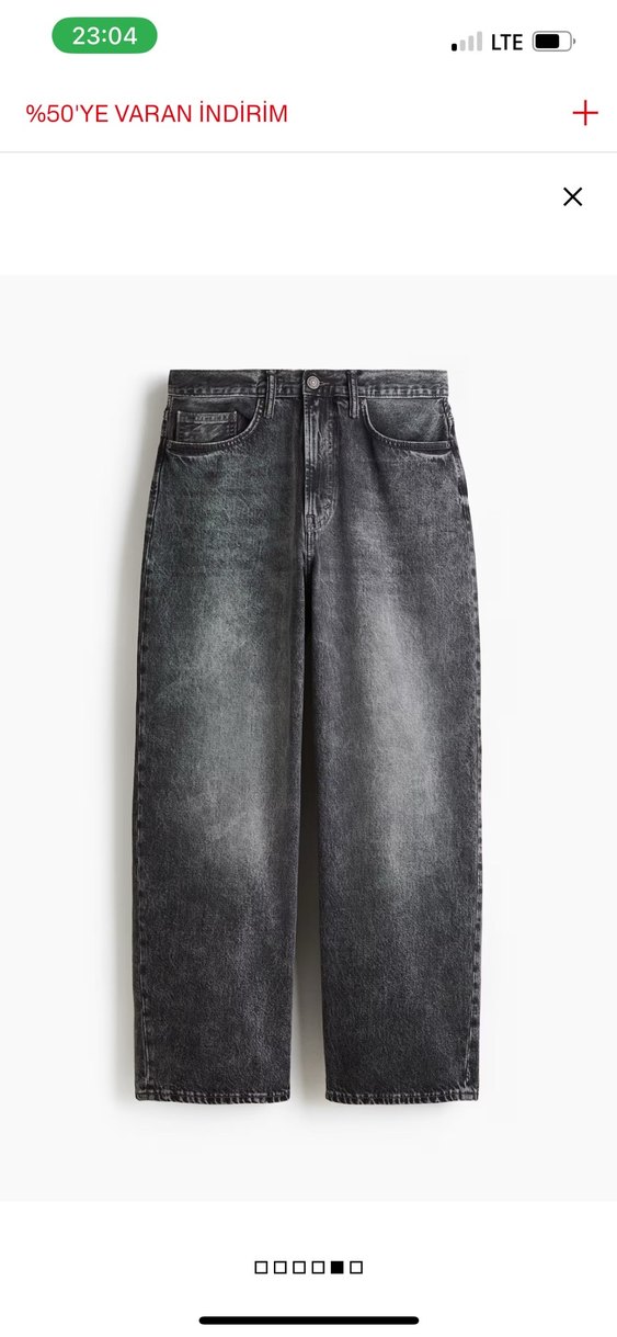 Gri Siyah Regular Fit Denim Erkek Pantolon - Görsel 3