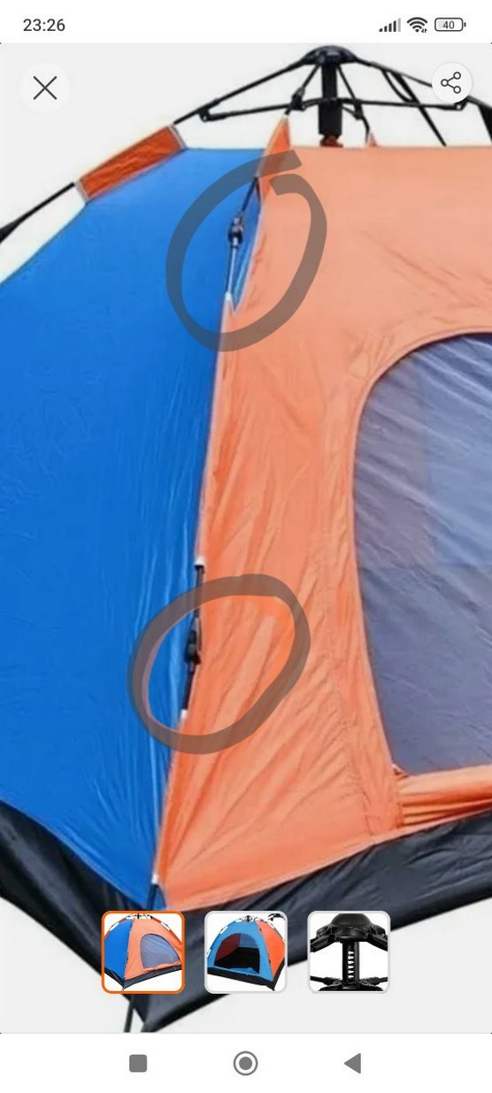 Otomatik açılır kamp çadırı katlanır eklemli parçası - Görsel 3