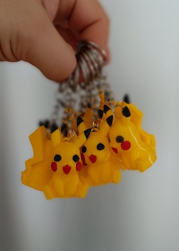 Sarı Pikachu Anahtarlık Figürü