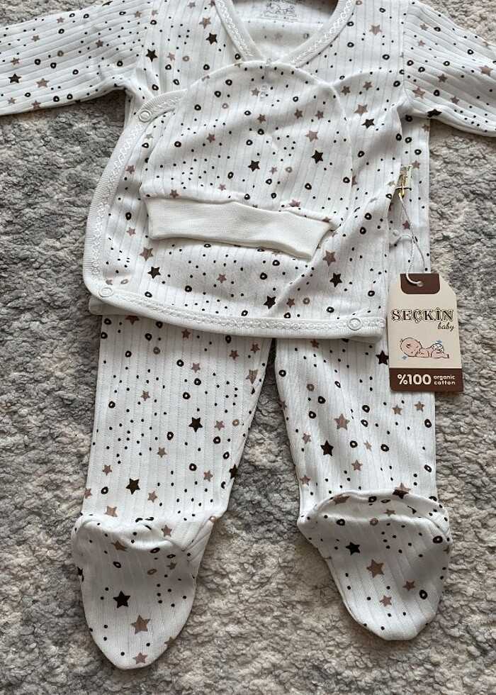 0-3 aylık çıt çıtlı zıbın seti ????? - Görsel 4