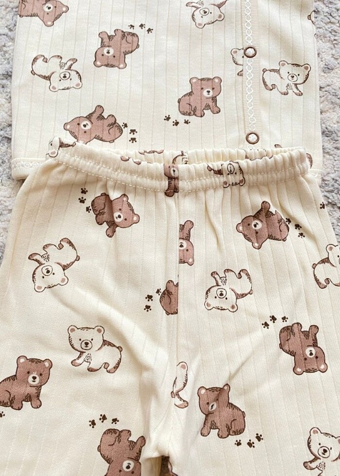 0-3 aylık 0 pamuklu takım  - Görsel 3