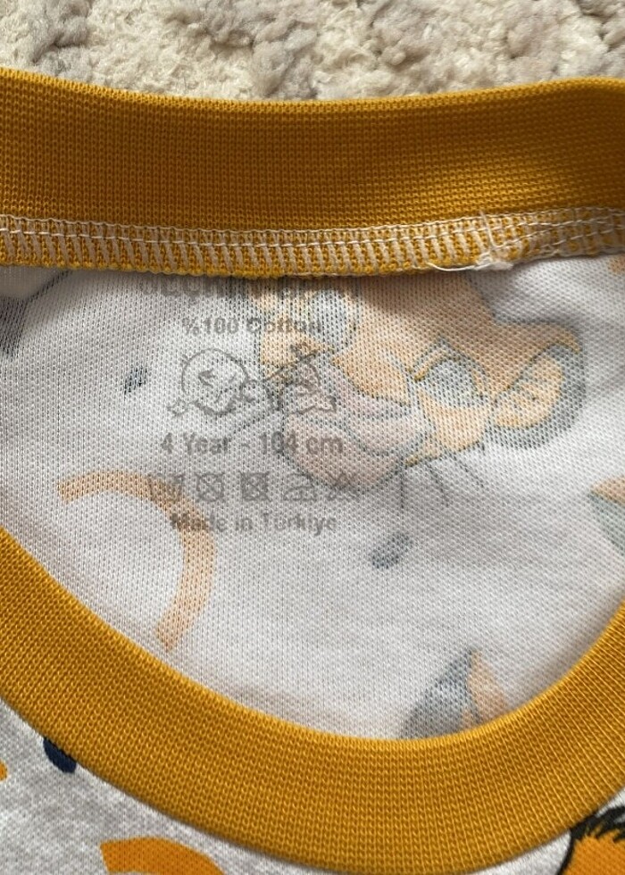 4 yaş pamuklu pijama takımı ???? - Görsel 2