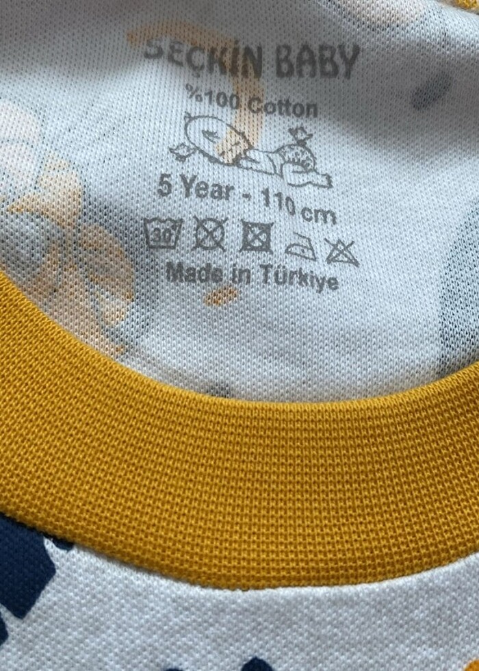 5 yaş pamuklu pijama takımı ???? - Görsel 4