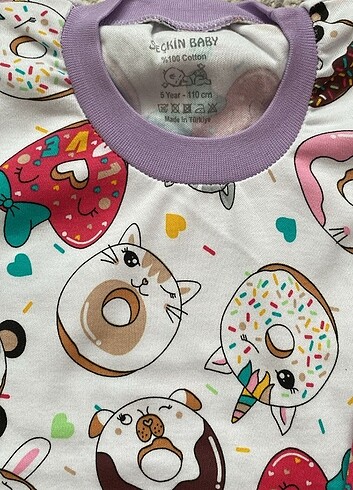 5 yaş pamuklu pijama takımı ???? - Görsel 3