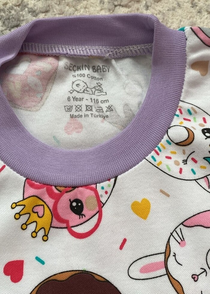 6 yaş pamuklu pijama takımı ???? - Görsel 2
