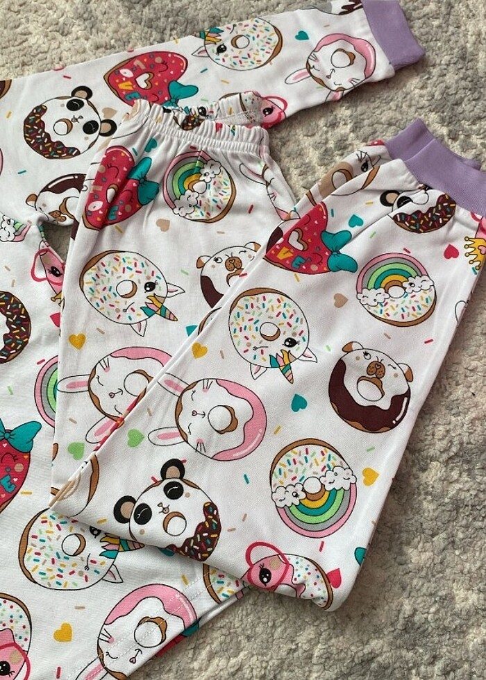 6 yaş pamuklu pijama takımı ???? - Görsel 3