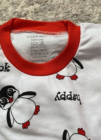 4 Yaş Beden çeşitli Renk 4 yaş pamuklu pijama takımı ????