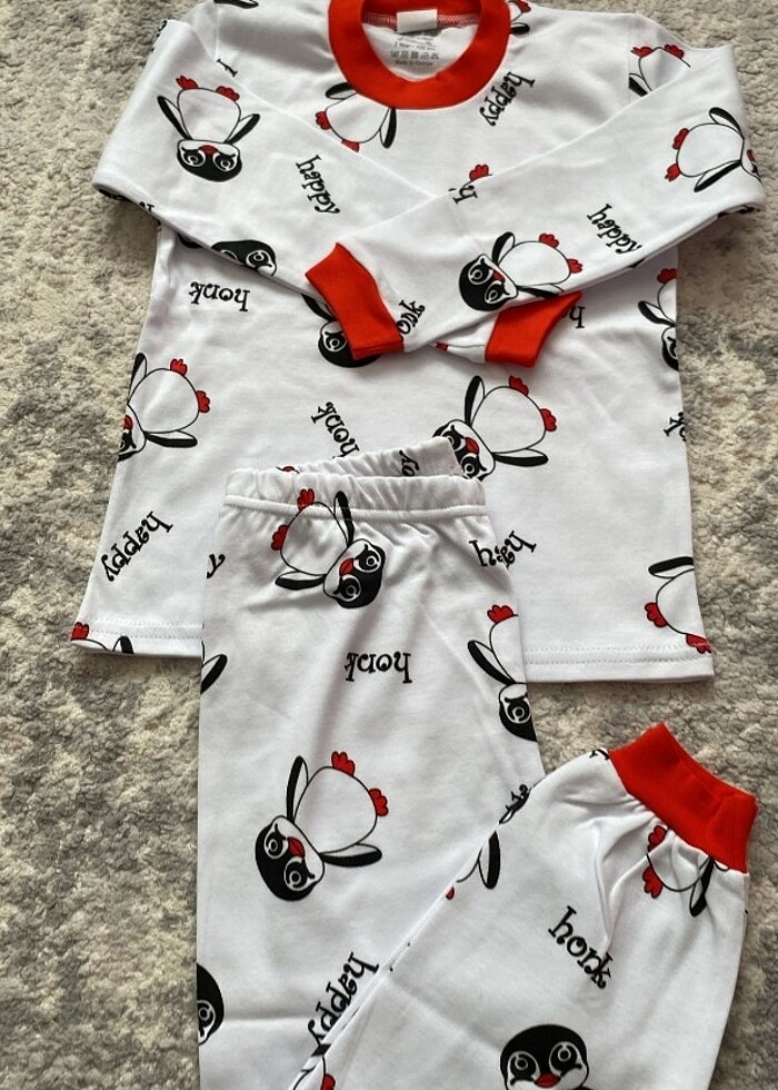 7 yaş pamuklu pijama takımı ???? - Görsel 3